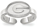 LogoArt Sterling Silver University Of Georgia Toe Ring