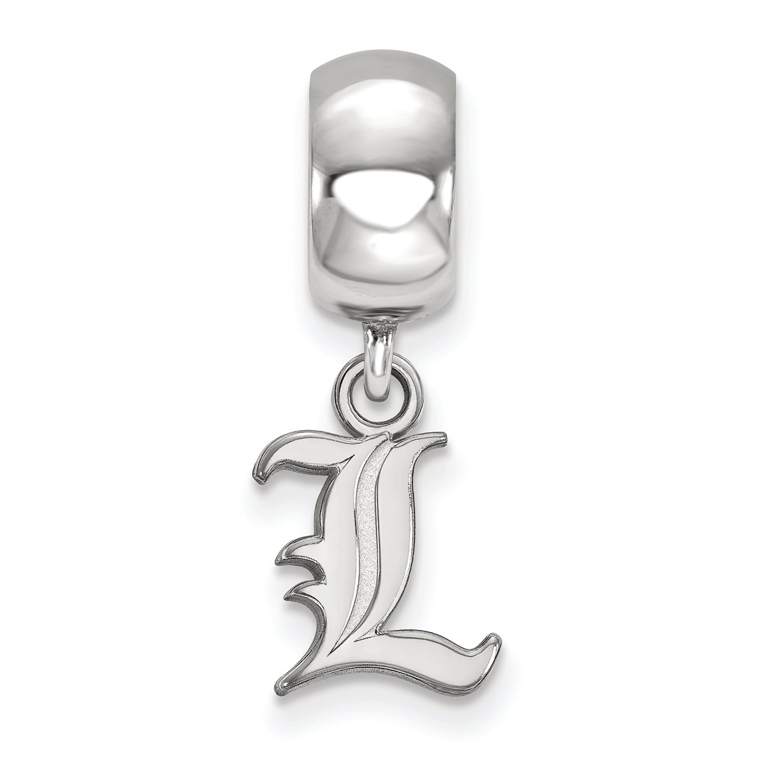 LogoArt Sterling Silver University Of Louisville Bead Charm Charm Xs Dangle Bead Charm
