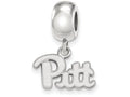 LogoArt Sterling Silver University Of Pittsburgh Bead Charm Charm Xs Dangle Bead Charm