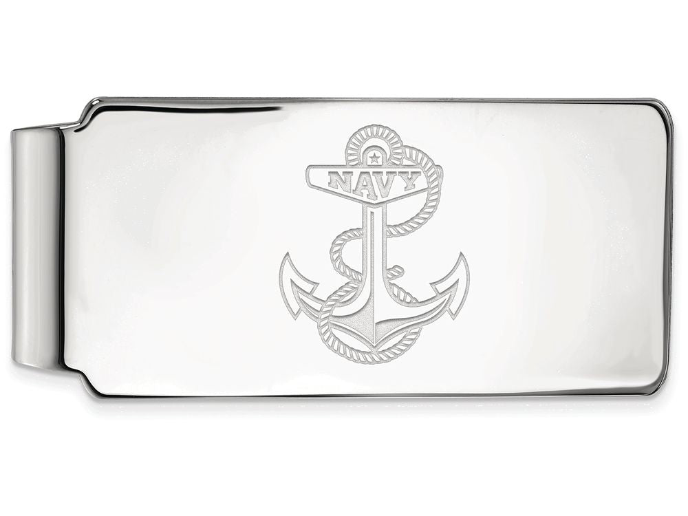 Logoart 925 Sterling Silver Navy Money Clip