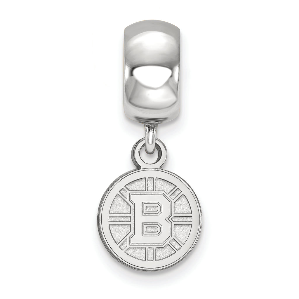 LogoArt Sterling Silver Boston Bruins Bead Charm Charm Xs Dangle Bead Charm