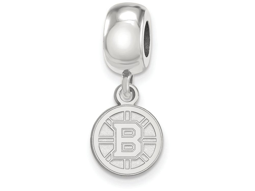 LogoArt Sterling Silver Boston Bruins Bead Charm Charm Xs Dangle Bead Charm