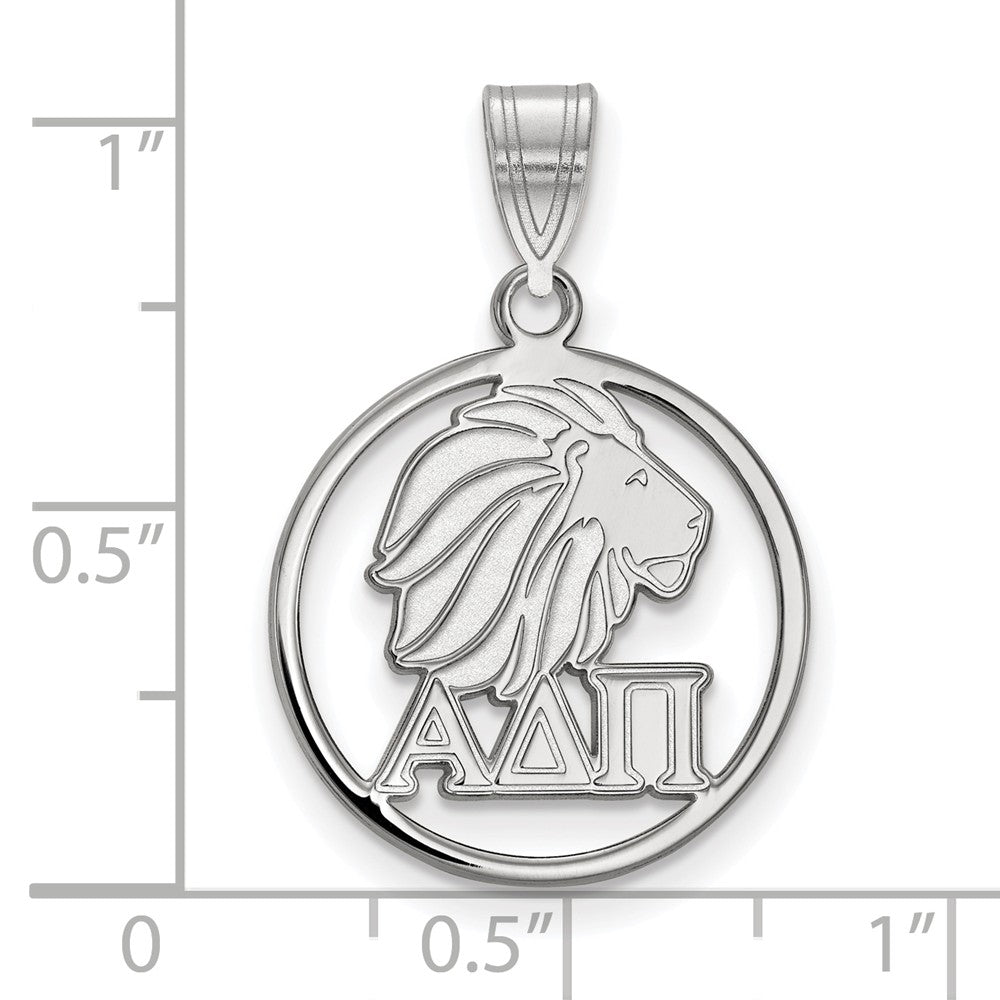 LogoArt Sterling Silver Washington Capitals Large Enamel Pendant Necklace