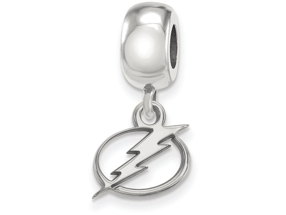 LogoArt Sterling Silver Tampa Bay Ligtning Bead Charm Charm Xs Dangle Bead Charm