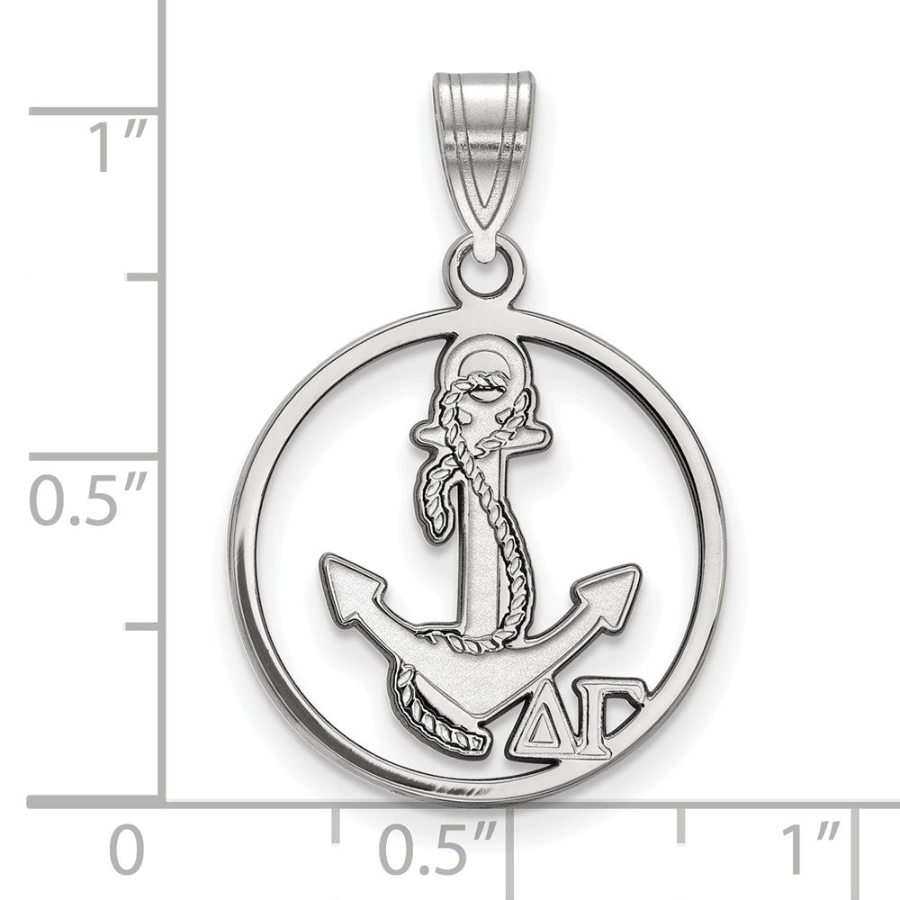 LogoArt Sterling Silver Marquette University Large Enamel Pendant Necklace