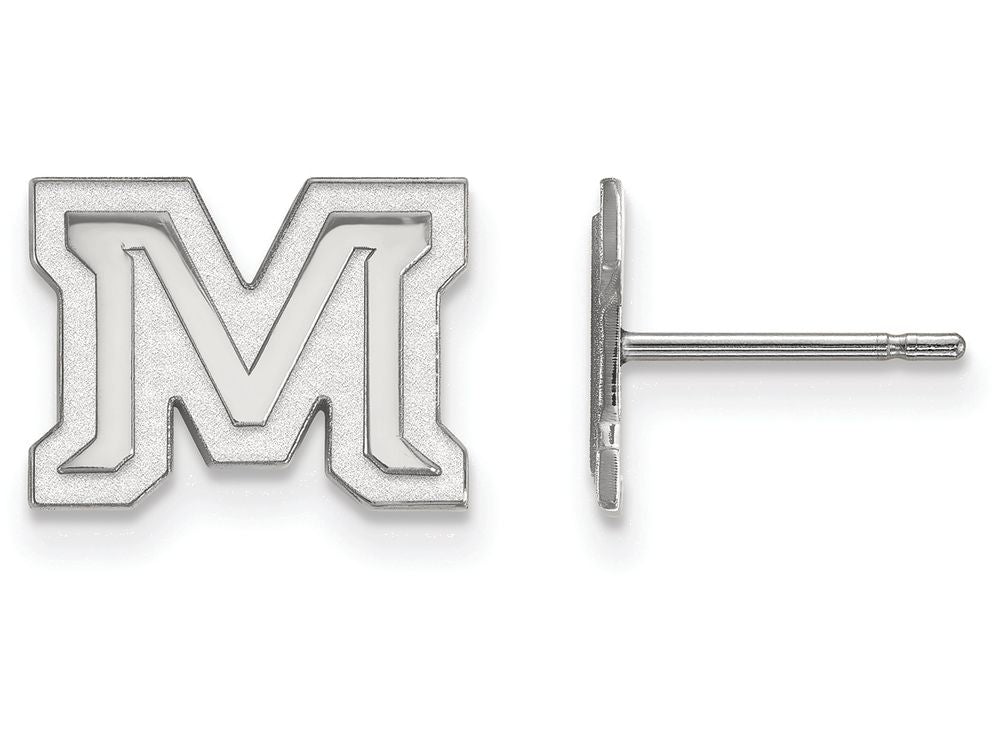 LogoArt Sterling Silver Montana State University Xs Post Earrings