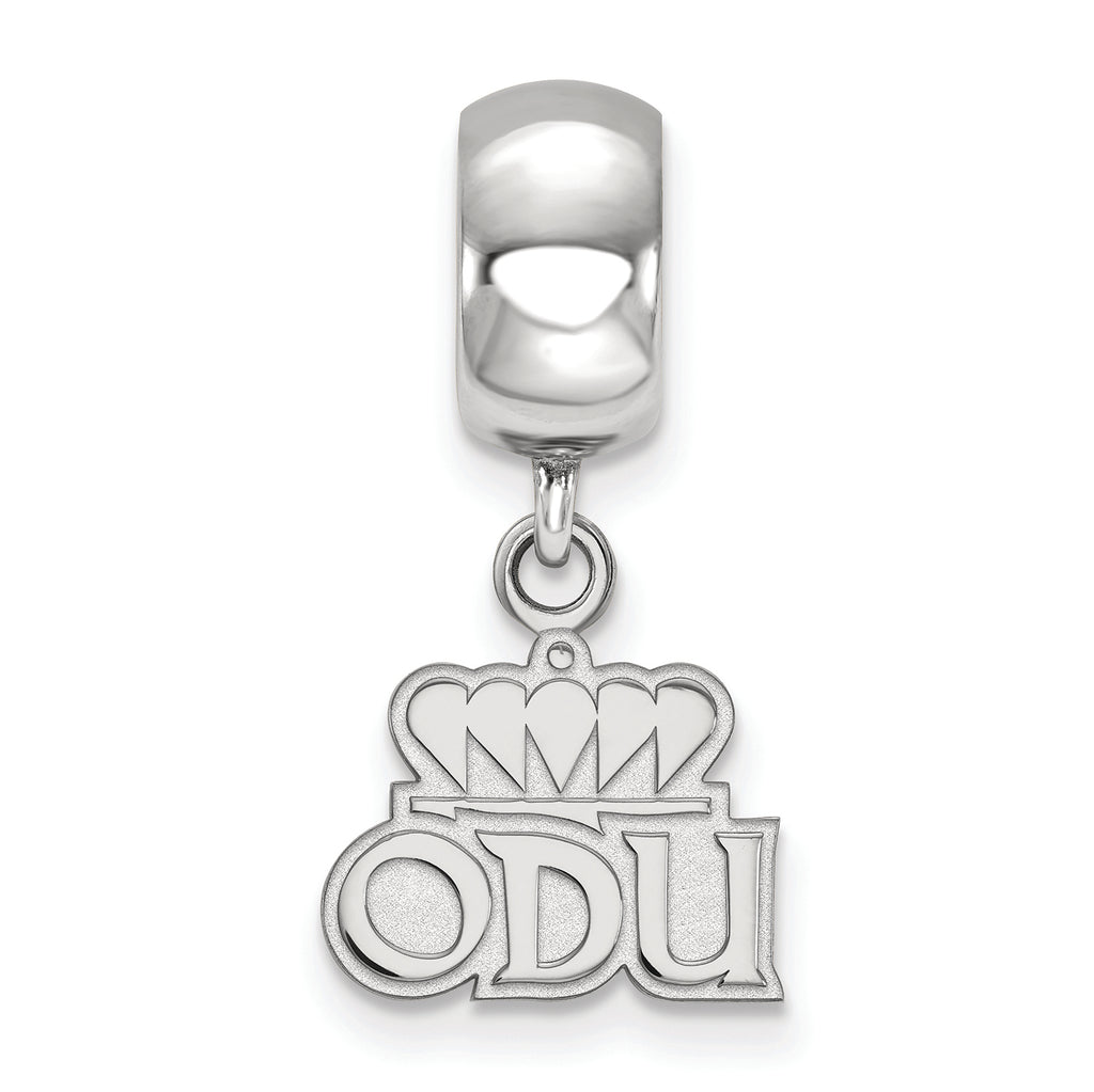 Logoart 925 Sterling Silver Old Dominion University Extra Small Dangle Bead Charm