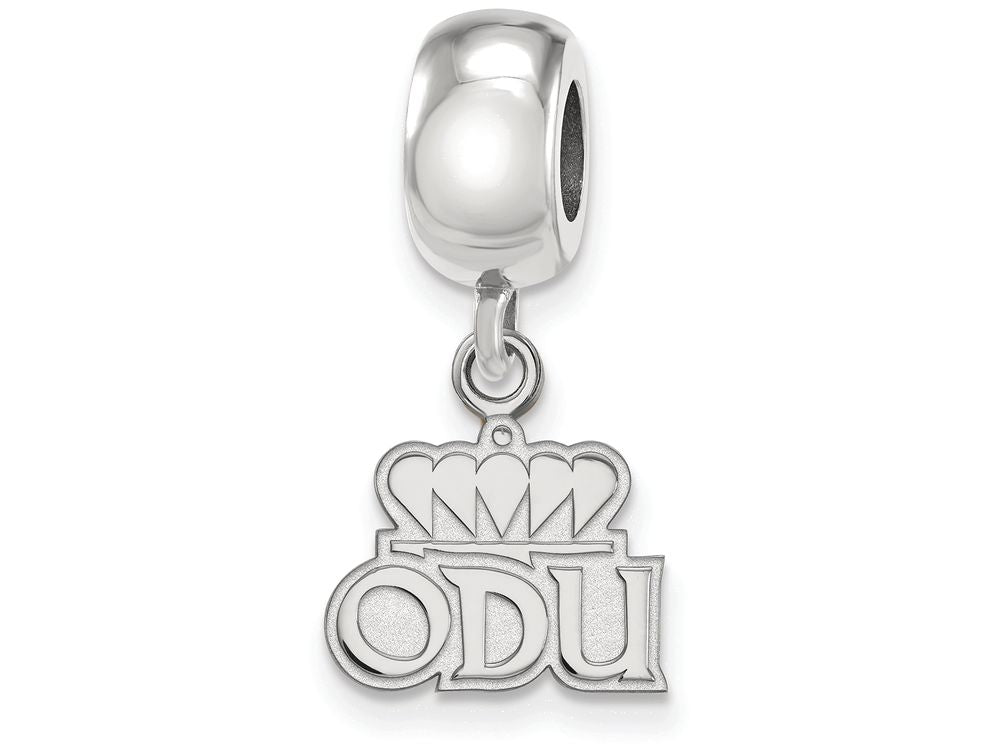 Logoart 925 Sterling Silver Old Dominion University Extra Small Dangle Bead Charm