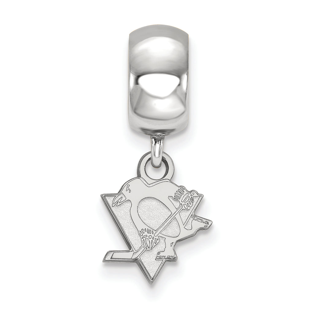 LogoArt Sterling Silver Pittsburgh Penguins Bead Charm Charm Xs Dangle Bead Charm