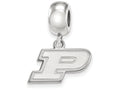 LogoArt Sterling Silver Purdue Bead Charm Charm Xs Dangle Bead Charm