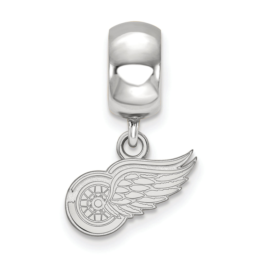 LogoArt Sterling Silver Detroit Red Wings Bead Charm Charm Xs Dangle Bead Charm
