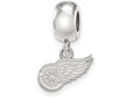 LogoArt Sterling Silver Detroit Red Wings Bead Charm Charm Xs Dangle Bead Charm