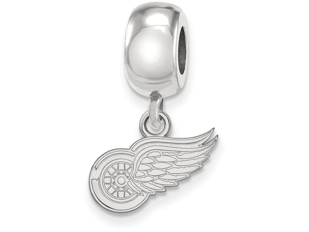LogoArt Sterling Silver Detroit Red Wings Bead Charm Charm Xs Dangle Bead Charm