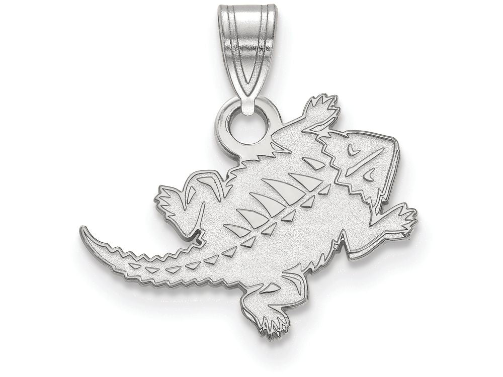 LogoArt Sterling Silver Texas Christian University Small Pendant Necklace