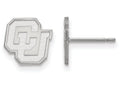 LogoArt Sterling Silver University Of Colorado Xs Post Earrings