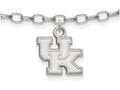 LogoArt Sterling Silver University Of Kentucky Anklet