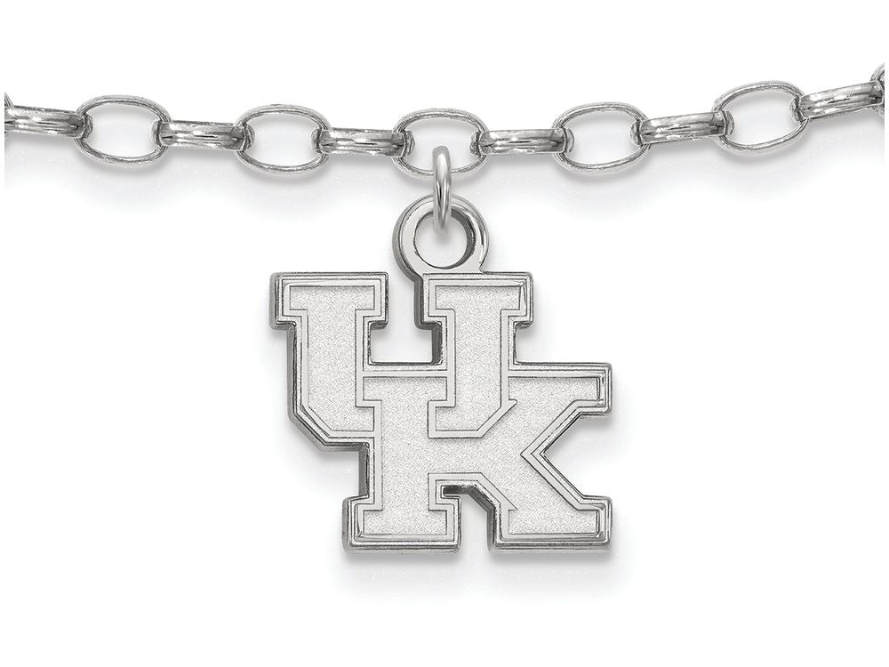 LogoArt Sterling Silver University Of Kentucky Anklet