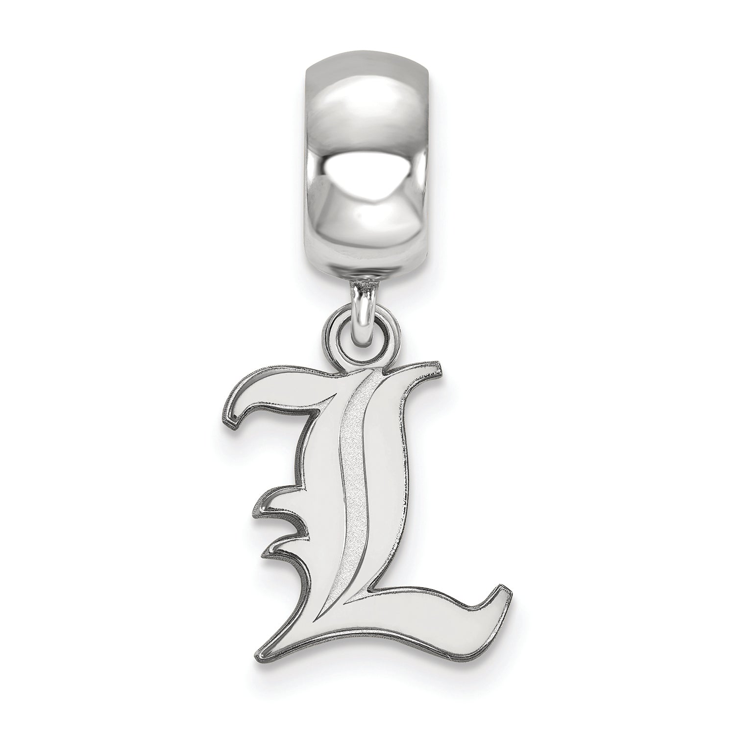 LogoArt Sterling Silver University Of Louisville Bead Charm Charm Small Dangle Bead Charm