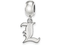 LogoArt Sterling Silver University Of Louisville Bead Charm Charm Small Dangle Bead Charm