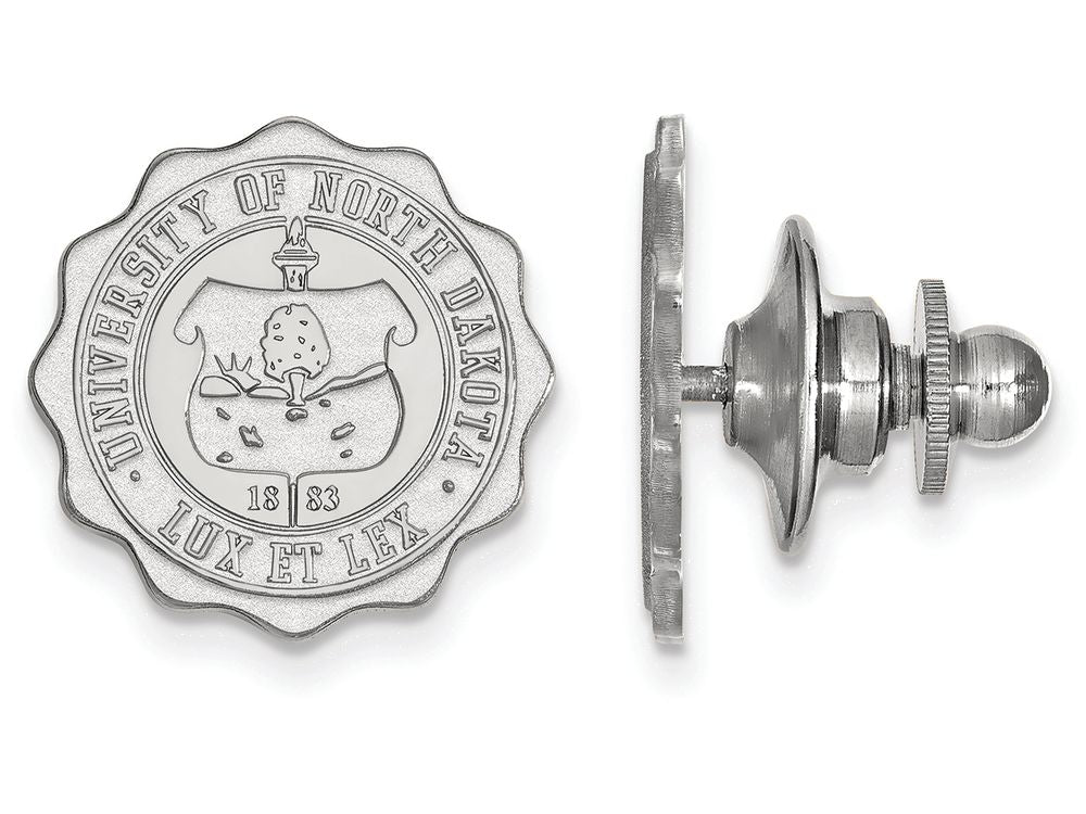 LogoArt Sterling Silver University Of North Dakota Crest Lapel Pin