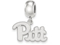 LogoArt Sterling Silver University Of Pittsburgh Bead Charm Charm Small Dangle Bead Charm