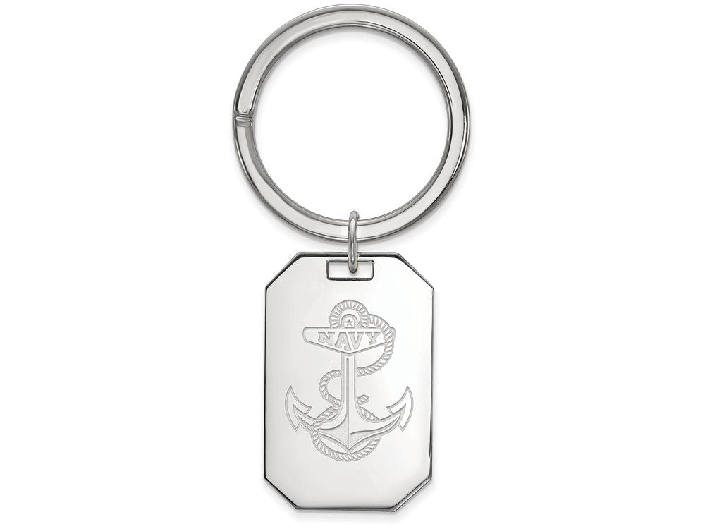 Logoart 925 Sterling Silver Navy Key Chain