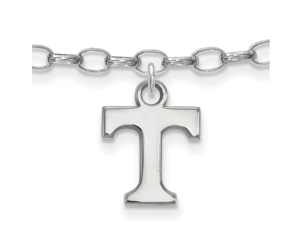 LogoArt Sterling Silver University Of Tennessee Anklet