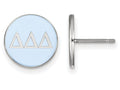 LogoArt Sterling Silver Delta Delta Delta Enameled Post Earrings