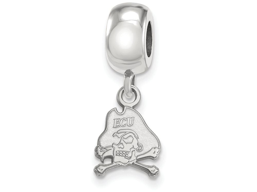 LogoArt Sterling Silver East Carolina University Bead Charm Charm Xs Dangle Bead Charm