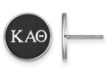 LogoArt Sterling Silver Kappa Alpha Theta Enameled Post Earrings