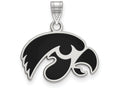 Logoart 925 Sterling Silver University Of Iowa Small Enamel Pendant