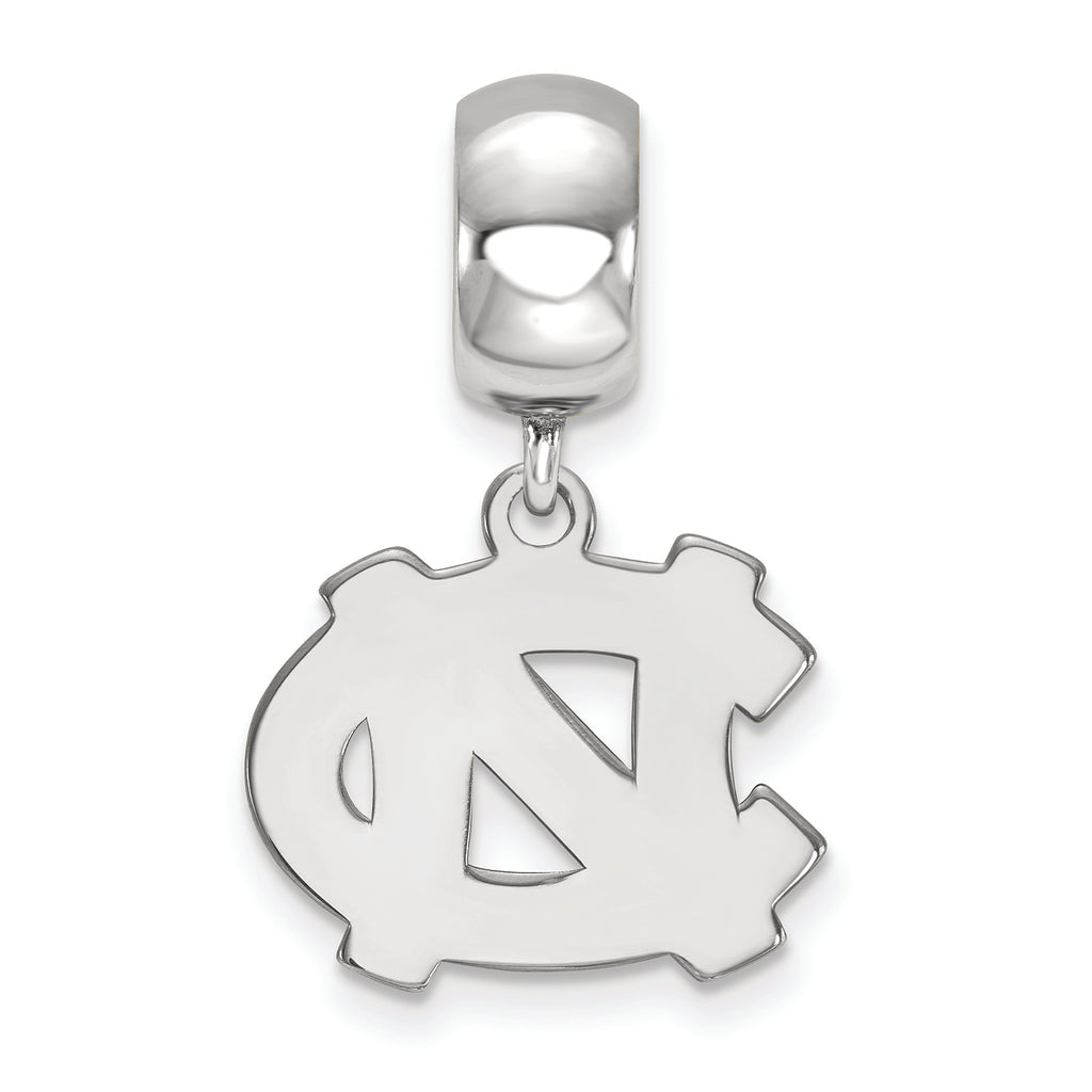 LogoArt Sterling Silver University Of North Carolina Bead Charm Charm Small Dangle Bead Charm