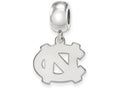 LogoArt Sterling Silver University Of North Carolina Bead Charm Charm Small Dangle Bead Charm