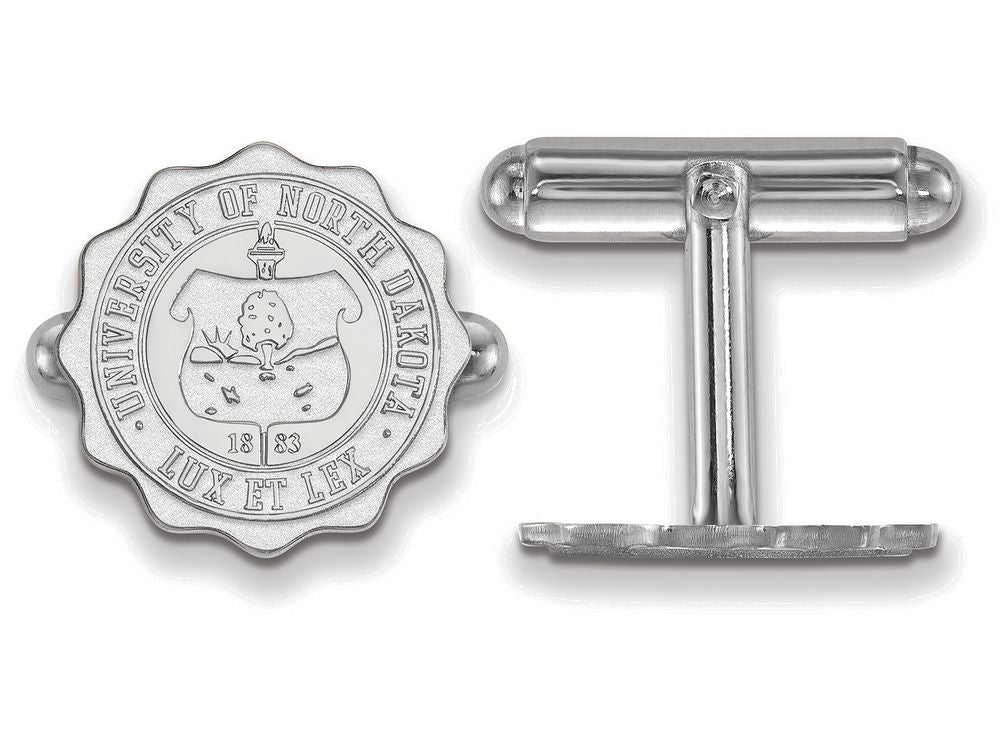 LogoArt Sterling Silver University Of North Dakota Crest Cuff Link