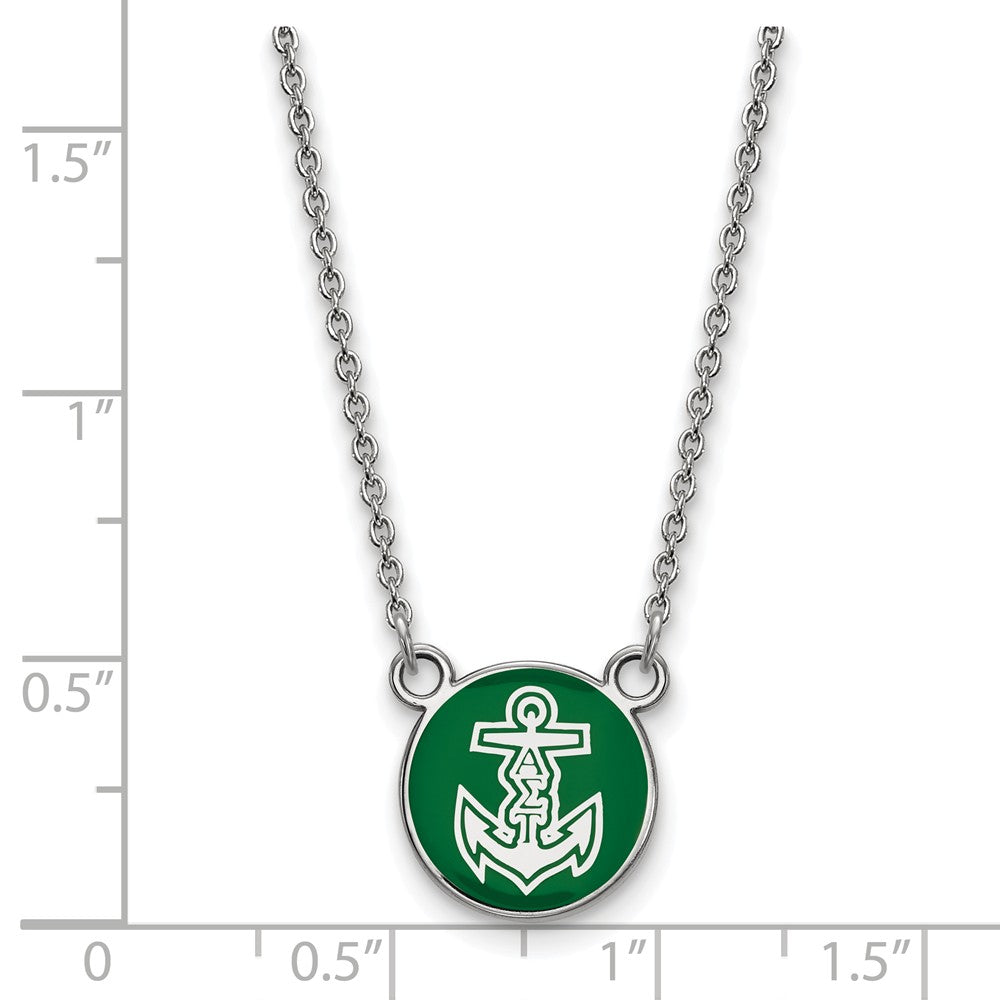 LogoArt Sterling Silver University Of Tennessee Small Enamel Pendant Necklace