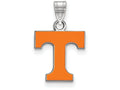 LogoArt Sterling Silver University Of Tennessee Small Enamel Pendant Necklace