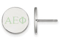 LogoArt Sterling Silver Alpha Epsilon Phi Enameled Post Earrings