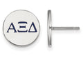 LogoArt Sterling Silver Alpha Xi Delta Enameled Post Earrings
