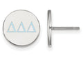 LogoArt Sterling Silver Delta Delta Delta Enameled Post Earrings