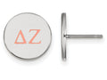 LogoArt Sterling Silver Delta Zeta Enameled Post Earrings