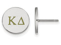 LogoArt Sterling Silver Kappa Delta Enameled Post Earrings