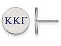 LogoArt Sterling Silver Kappa Kappa Gamma Enameled Post Earrings