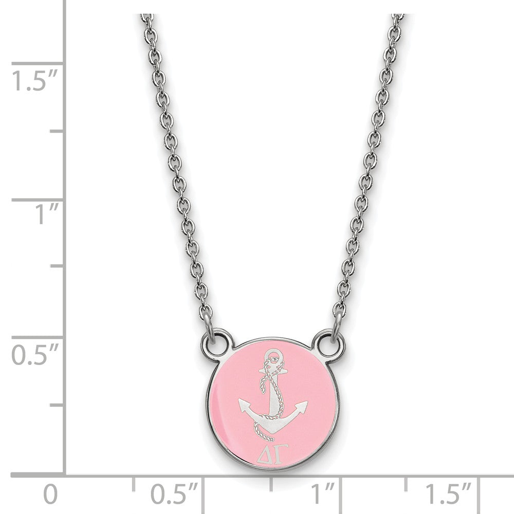 LogoArt Sterling Silver Kansas State University Large Enamel Pendant Necklace