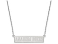 Logoart 925 Sterling Silver Anaheim Ducks Small Bar Necklace