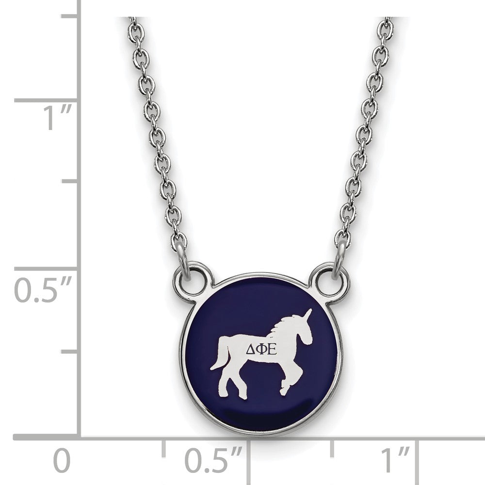 LogoArt Sterling Silver Michigan State University Large Enamel Pendant Necklace