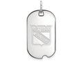 Logoart 925 Sterling Silver New York Rangers Small Dog Tag Pendant Necklace