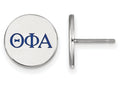 LogoArt Sterling Silver Theta Phi Alpha Enameled Post Earrings
