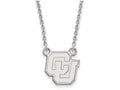 LogoArt Sterling Silver University Of Colorado Small Pendant Necklace