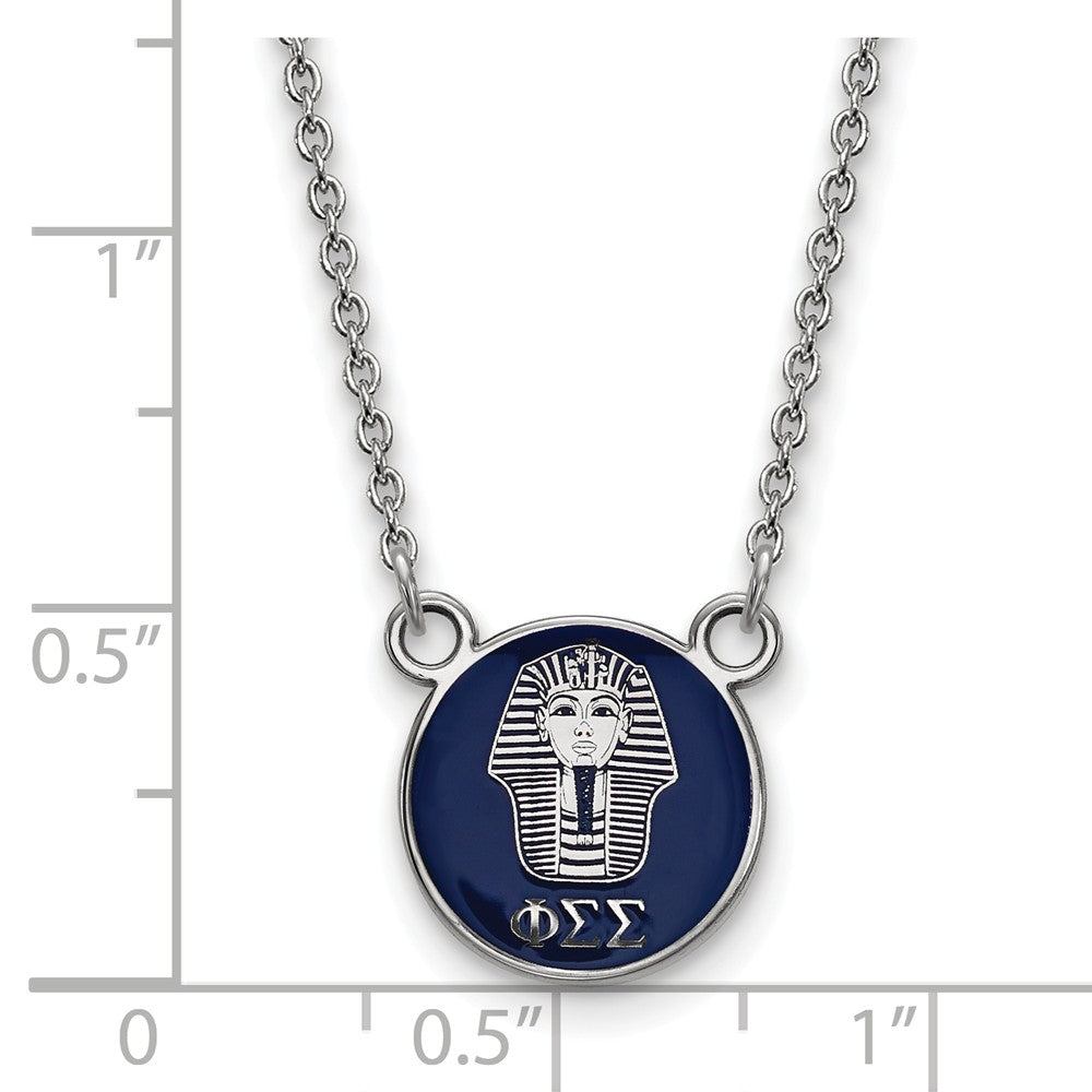 LogoArt Sterling Silver University Of Georgia Large Enamel Pendant Necklace