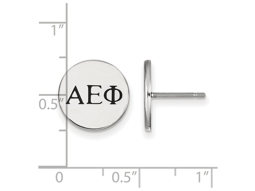 LogoArt Sterling Silver Alpha Epsilon Phi Enameled Post Earrings